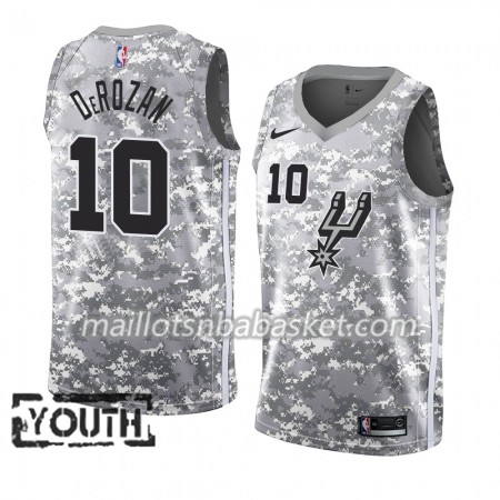 Maillot Enfant San Antonio Spurs DeMar DeRozan 10 2018-19 Nike Gris Swingman Maillot Enfant San Antonio Spurs DeMar DeRozan 10 2018-19 Nike Gris Swingman